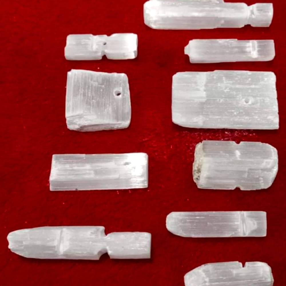Chalcedony Selenite Charms